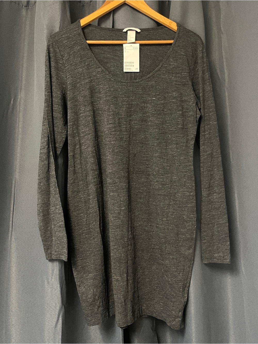 H&M Basic Gray Dress Large